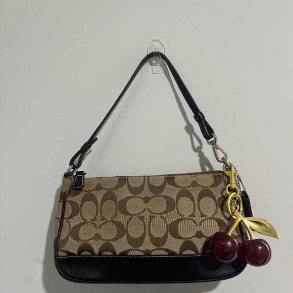 Vintage Coach Dark Brown Hampton Demi Baguette 6094. Y2K - Picture 4 of 9